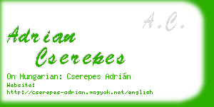 adrian cserepes business card